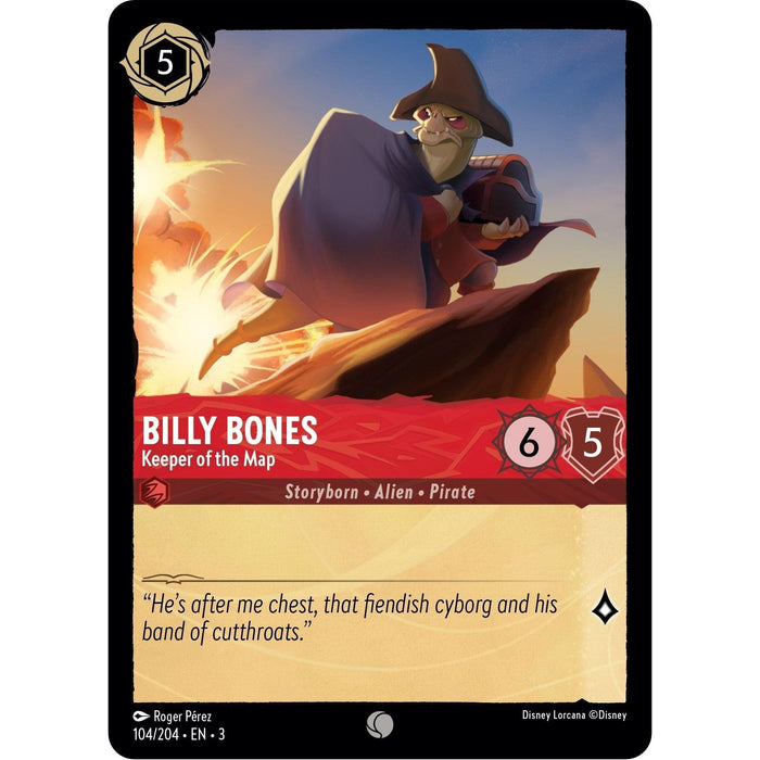 Billy Bones - Keeper of the Map (104/204) [Into the Inklands] - Just $0.04! Shop now at Retro Gaming of Denver