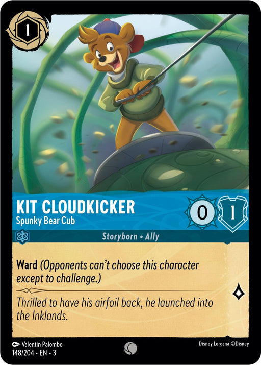Kit Cloudkicker - Spunky Bear Cub (148/204) - Into the Inklands - for just $0.03! 