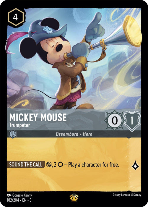 Mickey Mouse - Trumpeter (182/204) - Into the Inklands - for just $0.20! 
