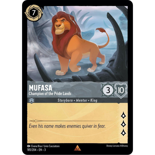 Mufasa - Champion of the Pride Lands (185/204) [Into the Inklands] - Just $0.05! Shop now at Retro Gaming of Denver