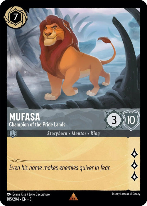 Mufasa - Champion of the Pride Lands (185/204) [Into the Inklands] - for just $0.10! 