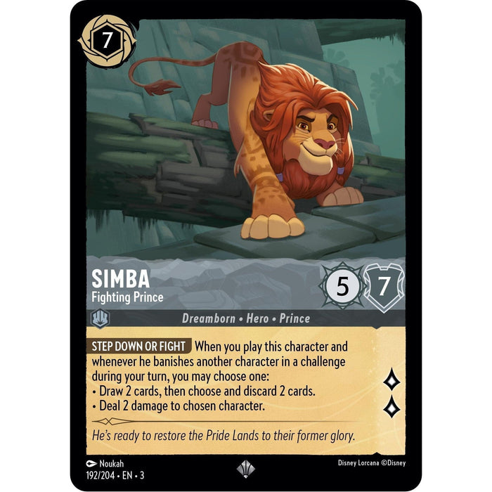 Simba - Fighting Prince (192/204) [Into the Inklands] - Just $0.10! Shop now at Retro Gaming of Denver