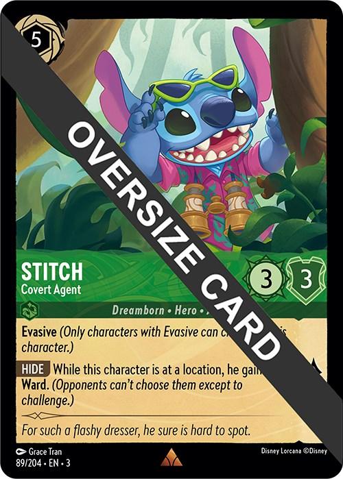 Stitch - Covert Agent (Oversized) (89/204) - Into the Inklands Cold Foil - for just $0.91! 
