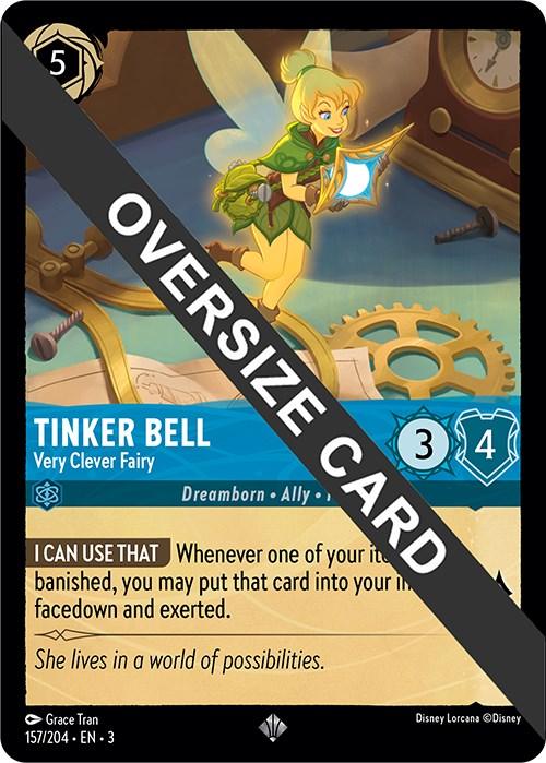 Tinker Bell - Very Clever Fairy (Oversized) (157/204) - Into the Inklands Cold Foil - for just $0.61! 