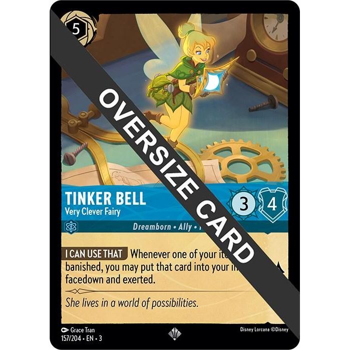 Tinker Bell - Very Clever Fairy (Oversized) (157/204) [Into the Inklands] - Just $0.70! Shop now at Retro Gaming of Denver