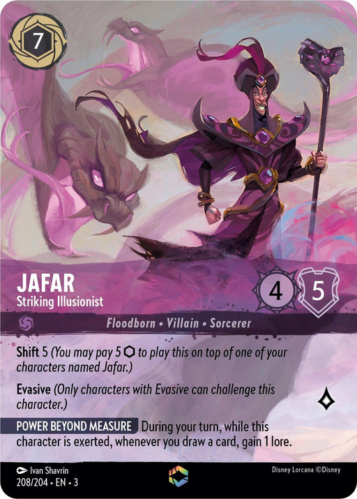 Jafar - Striking Illusionist (Enchanted) (208/204) - Into the Inklands Holofoil - for just $18.46! 