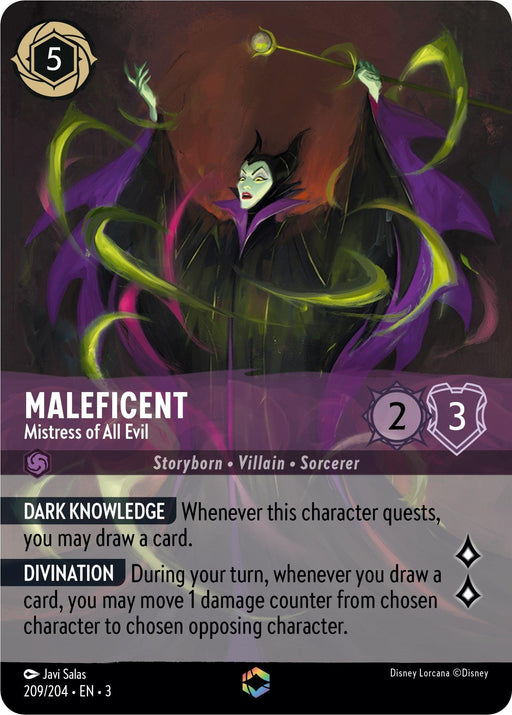 Maleficent - Mistress of All Evil (Enchanted) (209/204) - Into the Inklands Holofoil - for just $19.66! 