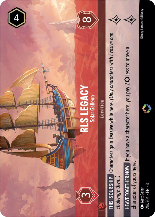 RLS Legacy - Solar Galleon (Enchanted) (216/204) - Into the Inklands Holofoil - for just $8.19! 
