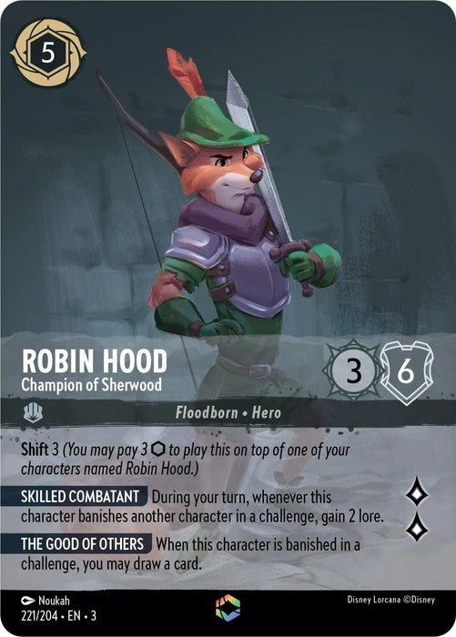 Robin Hood - Champion of Sherwood (Enchanted) (221/204) [Into the Inklands] - for just $37.90! 