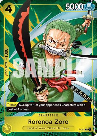 Roronoa Zoro (Event Pack Vol. 3) (P-042) - One Piece Promotion Cards Foil - for just $15.13! 