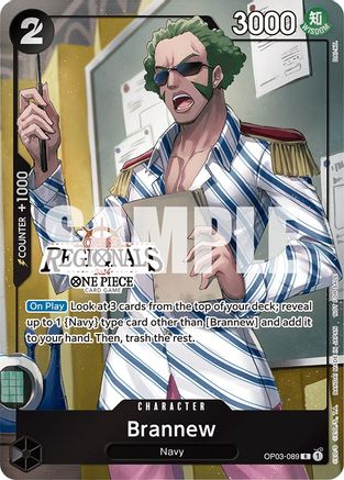 Brannew (Online Regional 2024) [Participant] (OP03-089) - One Piece Promotion Cards Foil - for just $2.58! 