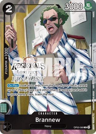 Brannew (Online Regional 2024) [Finalist] (OP03-089) - One Piece Promotion Cards Foil - for just $19.35! 