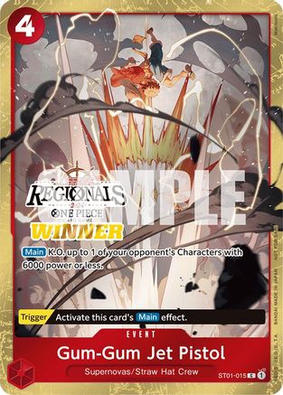 Gum-Gum Jet Pistol (Offline Regional 2024) [Winner] (ST01-015) - One Piece Promotion Cards Foil - for just $0.10! 