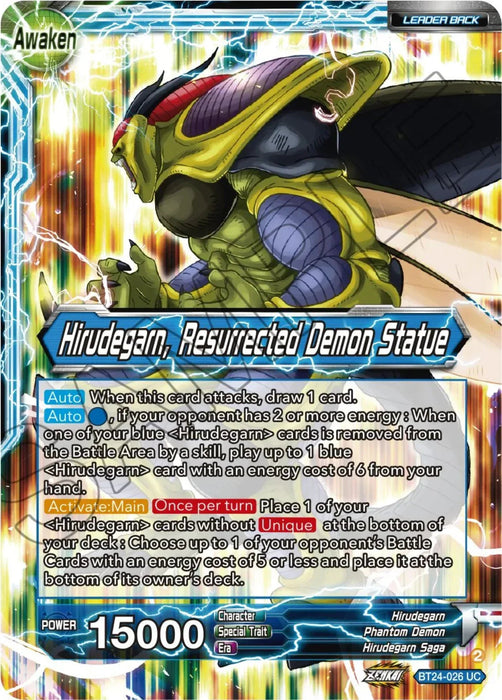Hirudegarn // Hirudegarn, Resurrected Demon Statue (BT24-026) [Beyond Generations] - for just $0.10! 