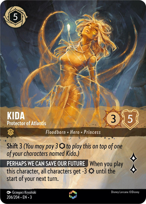 Kida - Protector of Atlantis (Enchanted) (206/204) - Into the Inklands Holofoil - for just $18.24! 