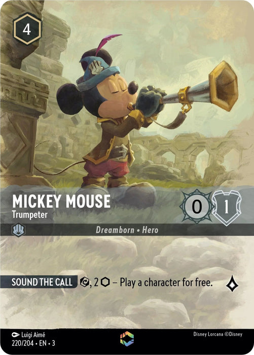 Mickey Mouse -Trumpeter (Enchanted) (220/204) [Into the Inklands] - for just $35.15! 