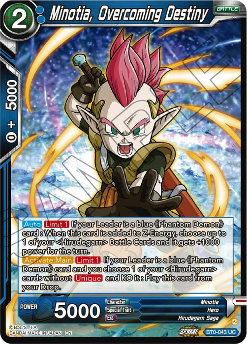 Minotia, Overcoming Destiny (BT24-043) [Beyond Generations] - for just $0.10! 