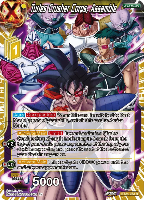 Turles Crusher Corps, Assemble (BT24-083) [Beyond Generations] - for just $0.10! 