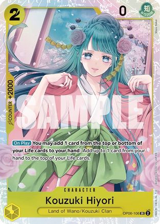 Kouzuki Hiyori (OP06-106) - Wings of the Captain Foil - for just $3.70! 