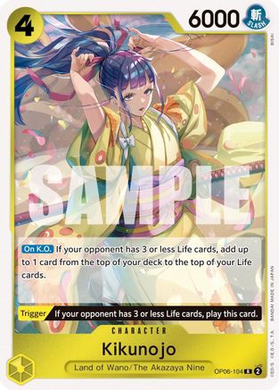 Kikunojo (OP06-104) - Wings of the Captain Foil - for just $0.82! 