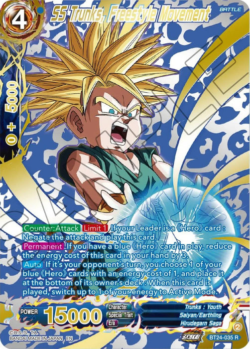 SS Trunks, Freestyle Movement (Collector Booster) (BT24-035) [Beyond Generations] - for just $0.60! 