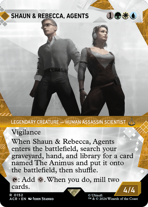 Shaun & Rebecca, Agents (ACR-152) - Assassin's Creed: (Showcase) (Borderless) - for just $0.11! 