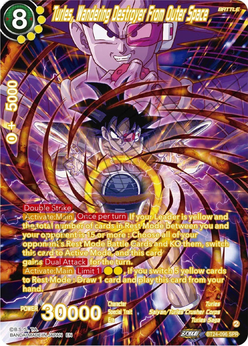 Turles, Wandering Destroyer From Outer Space (SPR) (BT24-096) [Beyond Generations] - for just $1.10! 
