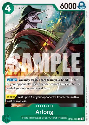 Arlong (OP06-023) - Wings of the Captain Foil - for just $0.10! 