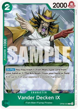 Vander Decken IX (OP06-033) - Wings of the Captain Foil - for just $0.13! 