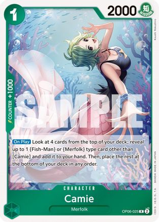 Camie (OP06-025) - Wings of the Captain Foil - for just $0.10! 