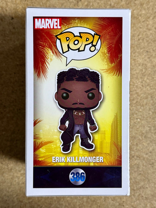 Funko Pop! Marvel Erik Killmonger #386 Black Panther 2018 Vaulted - for just $10! 