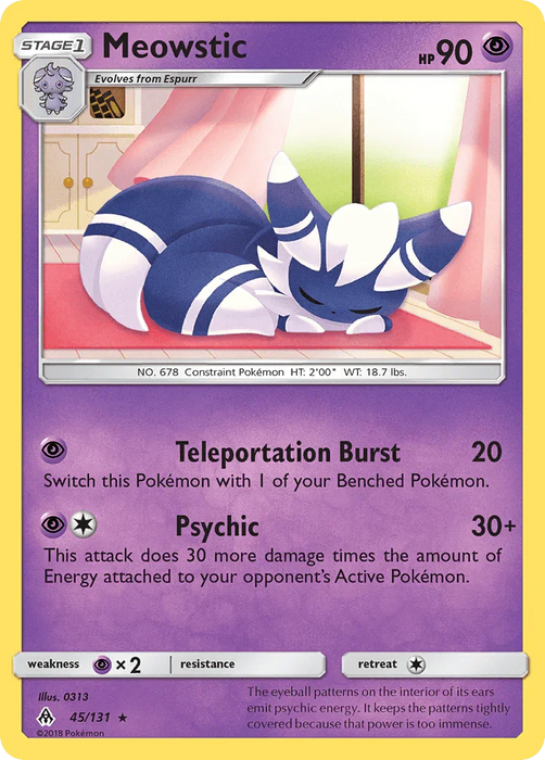 Meowstic (45/131) [Sun & Moon: Forbidden Light] - for just $0.30! 