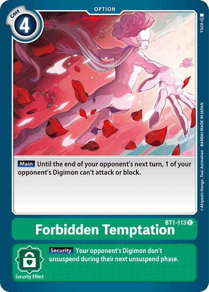 Forbidden Temptation [BT1-113] [Release Special Booster Ver.1.0] - Just $0.09! Shop now at Retro Gaming of Denver