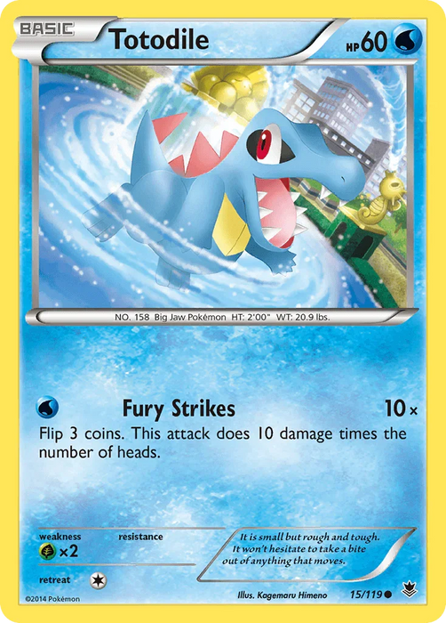 Totodile (15/119) [XY: Phantom Forces] - for just $0.15! 