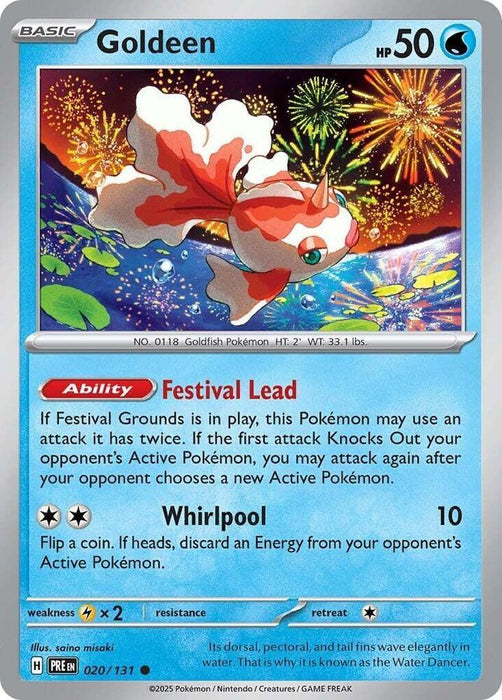 Goldeen (020/131) [Scarlet & Violet: Prismatic Evolutions] - for just $0.10! 