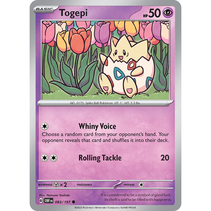 Togepi (083/197) [Scarlet & Violet: Obsidian Flames] - Just $0.03! Shop now at Retro Gaming of Denver