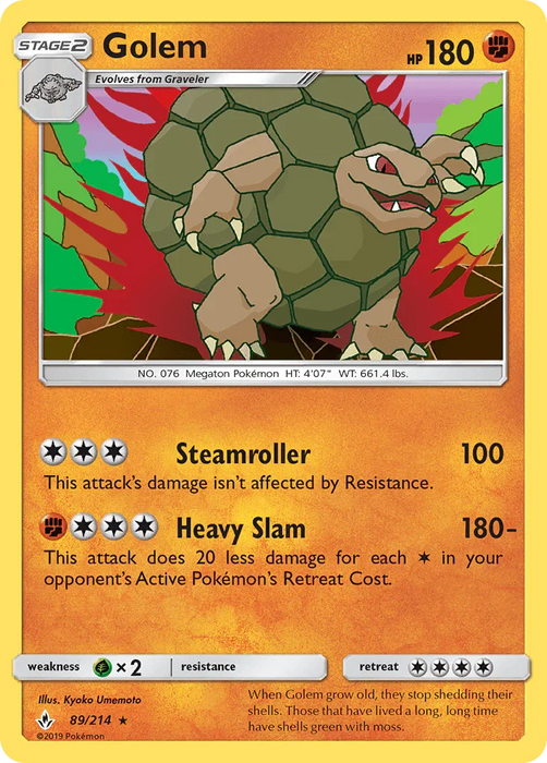 Golem (89/214) [Sun & Moon: Unbroken Bonds] - for just $0.25! 