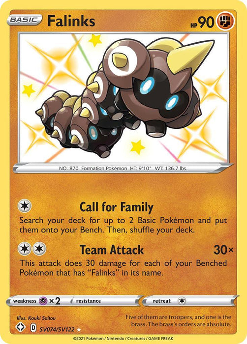 Falinks (SV074/SV122) [Sword & Shield: Shining Fates] - for just $0.50! 
