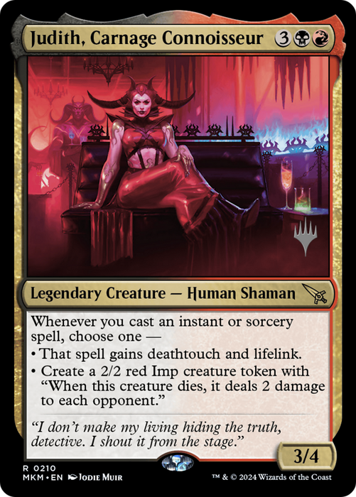 Judith, Carnage Connoisseur (PPMKM-210) - Murders at Karlov Manor Promos - for just $0.47! 