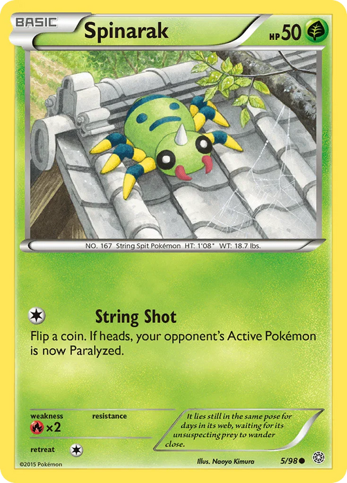 Spinarak (5/98) [XY: Ancient Origins] - for just $0.10! 