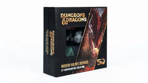 D&D 50th Anniversary Modern Holmes Inspired Dice Set - for just $24.99! 