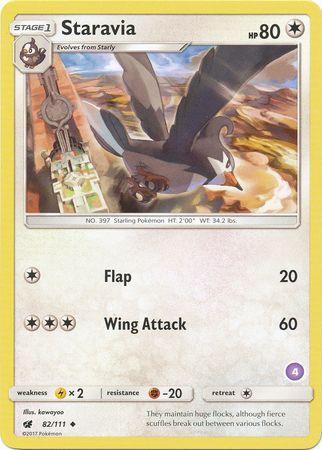 Staravia (82/111) (Deck Exclusive #4) [Sun & Moon: Trainer Kit - Alolan Sandslash] - for just $0.10! 