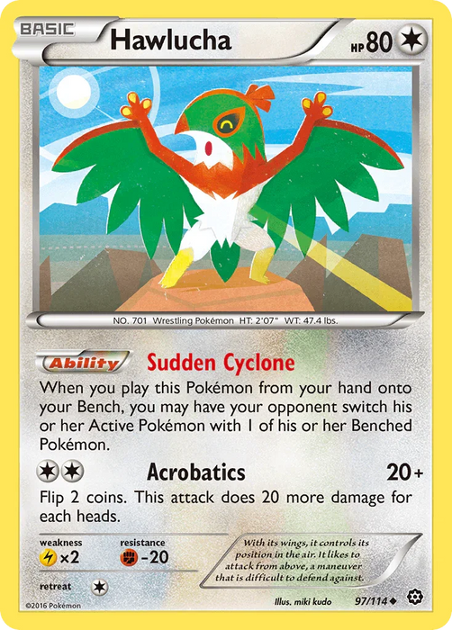 Hawlucha (97/114) [XY: Steam Siege] - for just $0.10! 