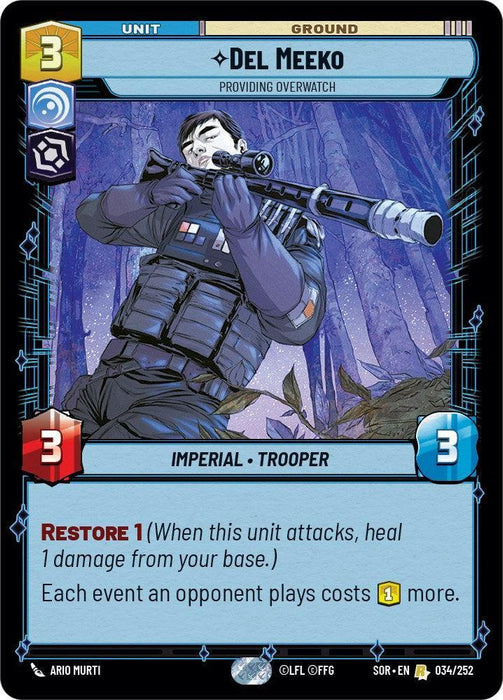 Del Meeko - Providing Overwatch (034/252) [Spark of Rebellion] - for just $0.15! 