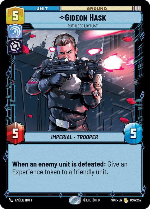 Gideon Hask - Ruthless Loyalist (036/252) [Spark of Rebellion] - for just $0.15! 