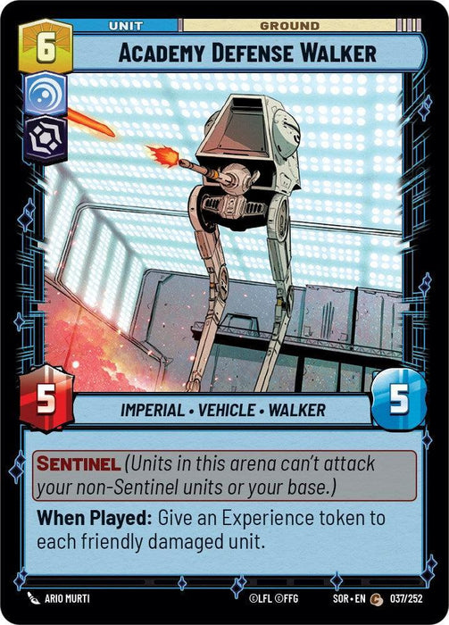 Academy Defense Walker (037/252) [Spark of Rebellion] - for just $0.10! 