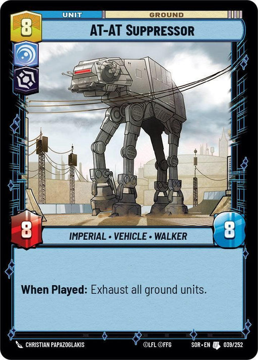 AT-AT Suppressor (039/252) [Spark of Rebellion] - for just $0.10! 