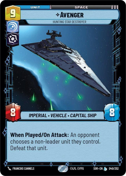 Avenger - Hunting Star Destroyer (040/252) [Spark of Rebellion] - for just $2.15! 