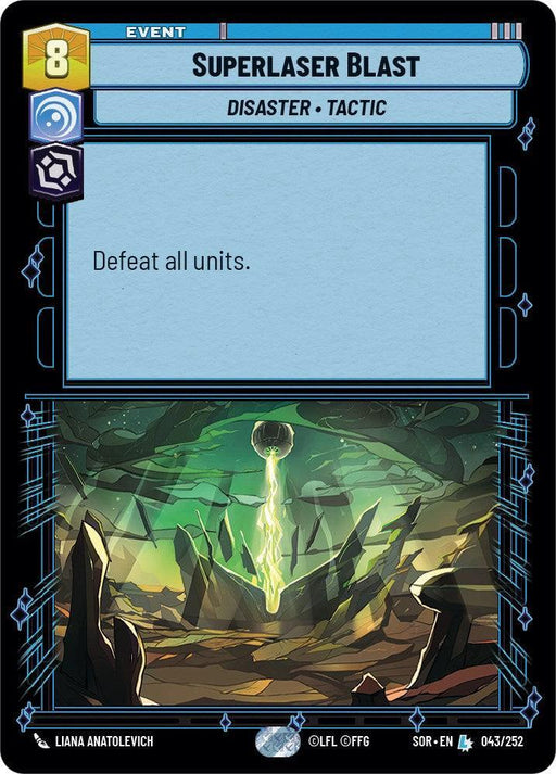 Superlaser Blast (043/252) [Spark of Rebellion] - for just $1.60! 
