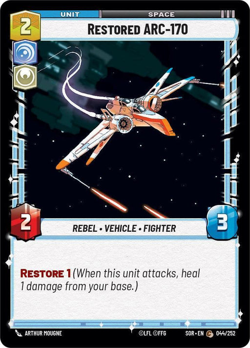 Restored ARC-170 (044/252) [Spark of Rebellion] - for just $0.10! 